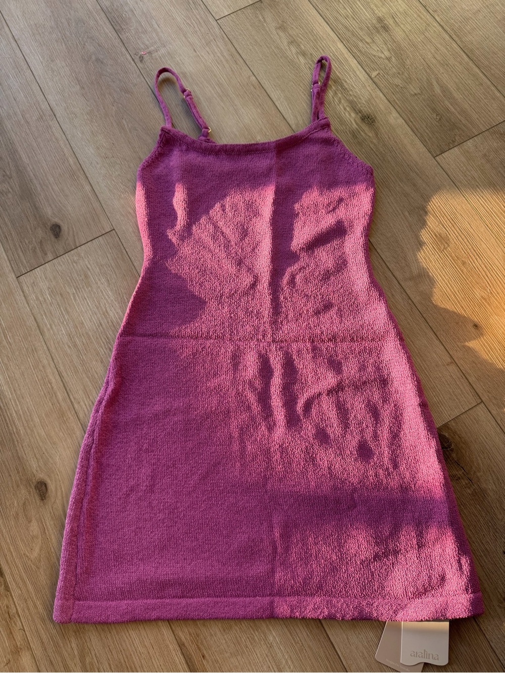 Catalina Mauve-Pink Terry Slip Dress